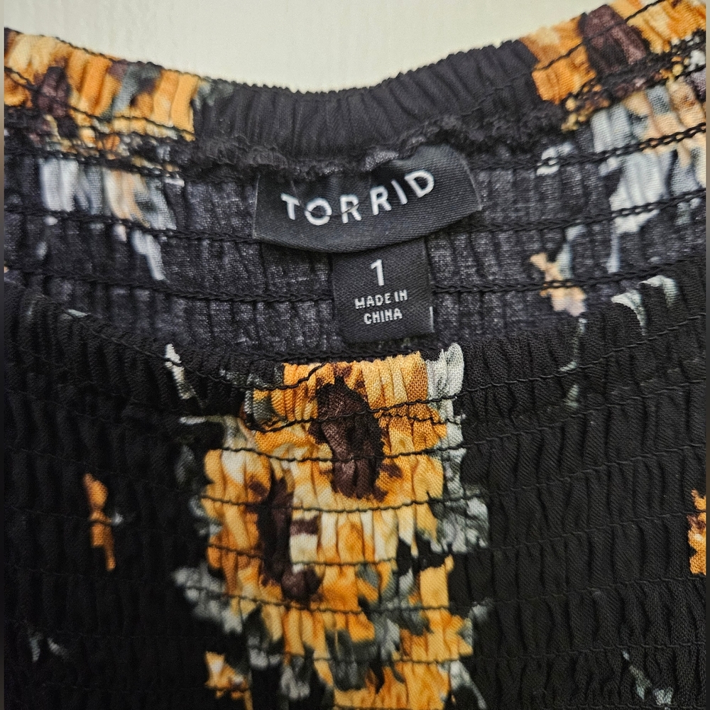 Torrid Sunflower Off Shoulder Dress - Picture 5 of 5
